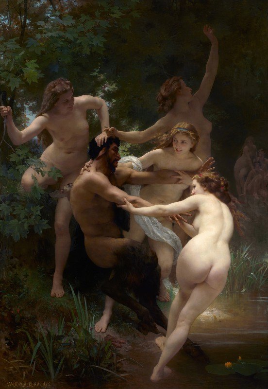 `Nymphs and Satyr (1873) -