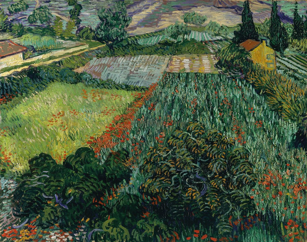 `Field with Poppies (1889) -
