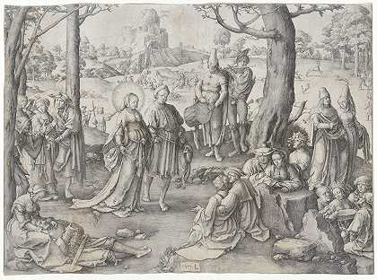 圣玛丽抹大拉的舞蹈`The Dance of Saint Mary Magdalene (1519) by Lucas Van Leyden