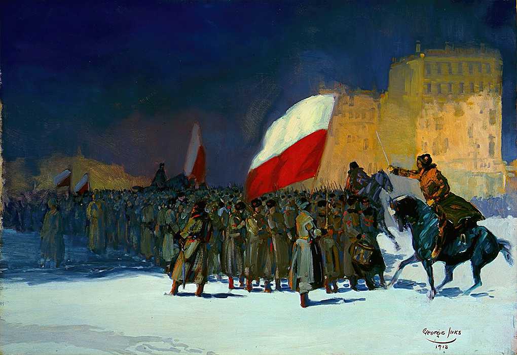 `Czechoslovakian Army Entering Vladivostok, Siberia, in 1918 (1918) -