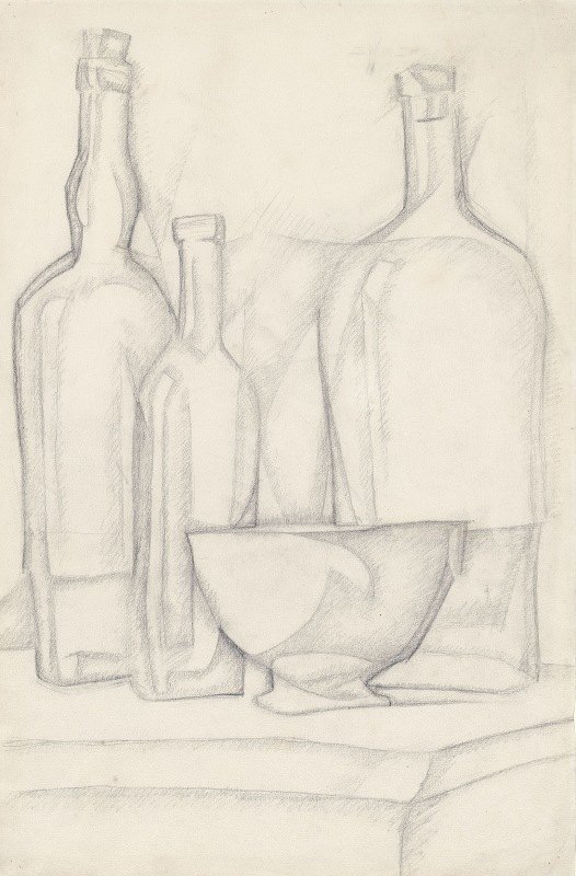 `Bottles and Bowl (1911) -