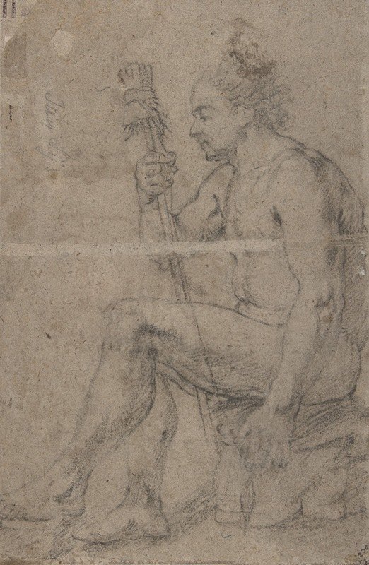 `Seated Male Nude (early 17th century) -
