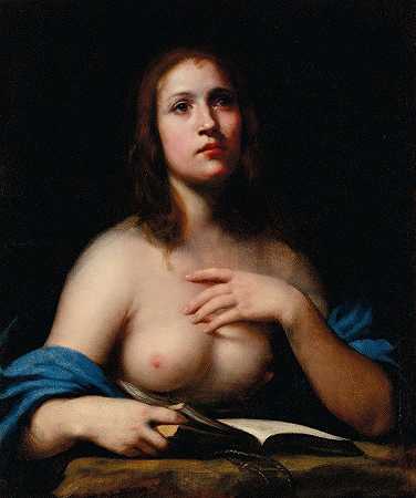 忏悔的抹大拉`The Penitent Magdalene by Felice Ficherelli