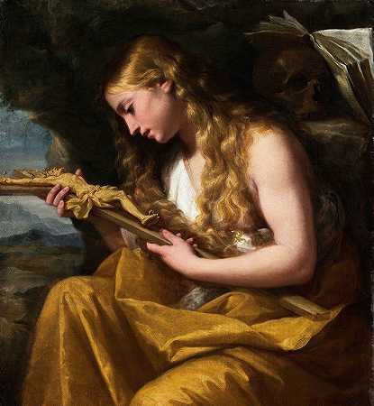 忏悔的抹大拉`The Penitent Magdalene by Lorenzo Pasinelli