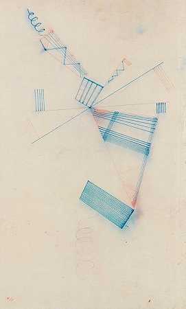 两个螺旋`Zwei Spiralen (1932) by Wassily Kandinsky