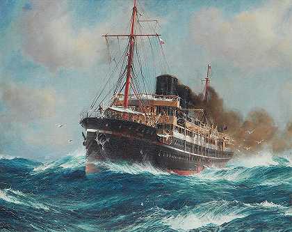 蒸汽船奥西里斯号`The steam ship Osiris by Jack Spurling