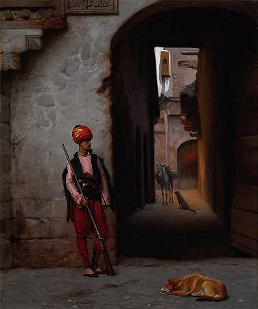卫兵`The Guard by Jean-Leon Gerome