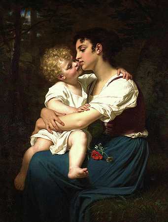 母爱`Maternal Love by Hugues Merle