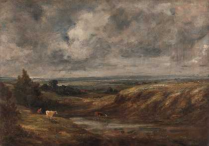 汉普斯特德希思`Hampstead Heath (1825~1830) by John Constable