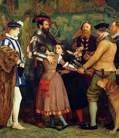 赎金`The Ransom by John Everett Millais