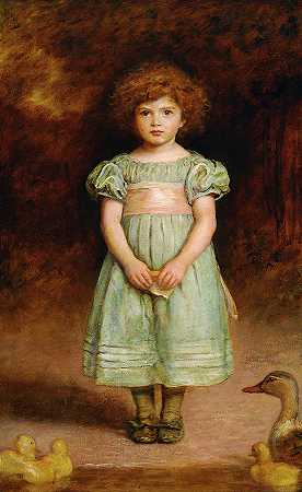 小鸭`Ducklings by John Everett Millais