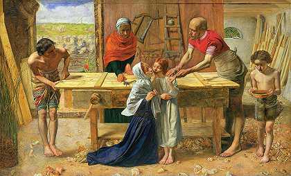 基督在他父母的家里`Christ in the House of His Parents by John Everett Millais