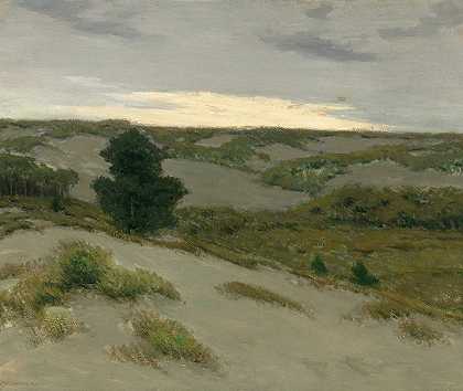 灰色沙丘，比利时`The Gray Dunes, Belgium (circa 1913) by Charles Warren Eaton