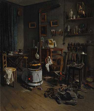 鞋匠宿舍`Cobblers Quarters (1860s) by Jean-Alphonse Duplessy
