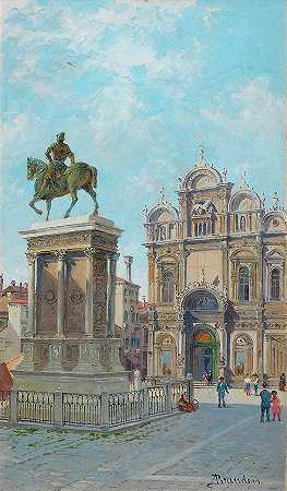 科洛尼纪念碑，威尼斯`Colleoni Monument, Venice by Antonietta Brandeis
