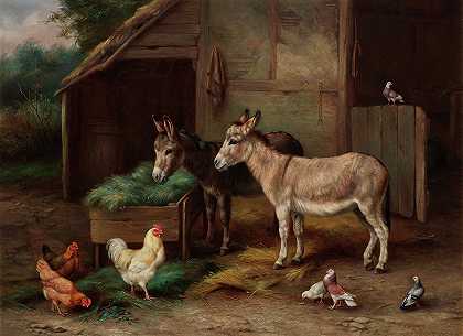 农家朋友`Farmyard friends by Edgar Hunt