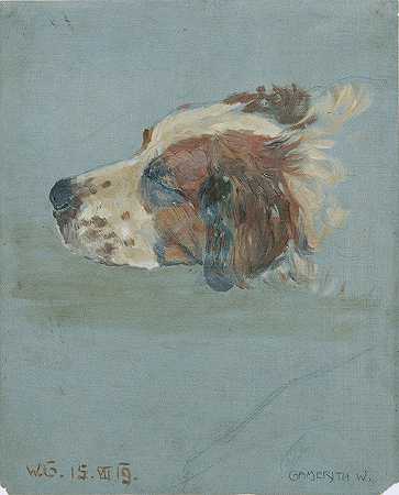 狗头`Hundekopf (1919) by Walther Gamerith