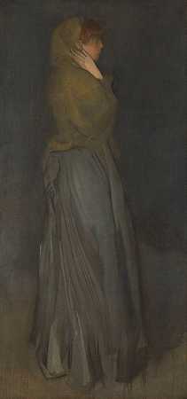 黄色和灰色的排列埃菲·迪恩斯`Arrangement in Yellow and Gray; Effie Deans (c. 1876 c. 1878) by James Abbott McNeill Whistler
