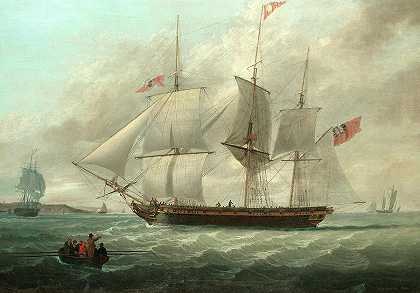 利物浦的商人巴顿`The merchantman Barton at Liverpool by John Jenkinson