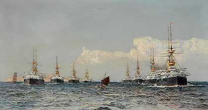 海峡舰队`The Channel Fleet by Eduardo De Martino