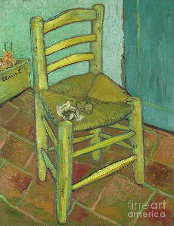 梵高的椅子`Van Gogh\’s Chair by Vincent van Gogh