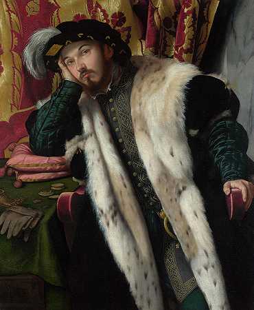 一个年轻人的肖像`Portrait of a Young Man by Moretto da Brescia