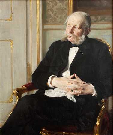奥托·迪特列夫·罗森·莱恩男爵`Baron Otto Ditlev Rosenørn~Lehn (1891) by Peder Severin Krøyer