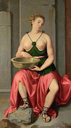 维珍修女图西亚`The Vestal Virgin Tuccia by Giovanni Battista Moroni