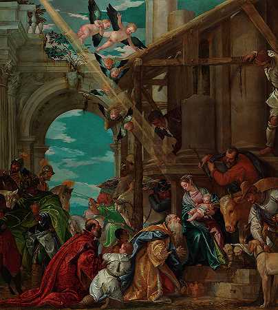国王的崇拜`The Adoration of the Kings by Paolo Veronese