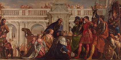 亚历山大之前的大流士家族`The Family of Darius before Alexander by Paolo Veronese