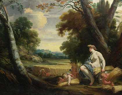 谷神星与丘比特`Ceres and Harvesting Cupids by Simon Vouet