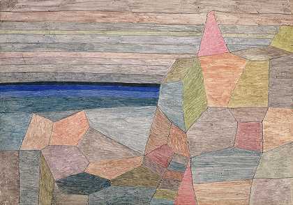 海角ph`Promontorio Ph (1933) by Paul Klee