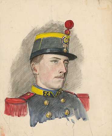 士兵画像`Portrait of a soldier (1880–1900) by Ladislav Mednyánszky