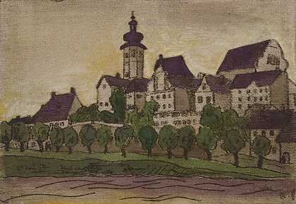 西蒂`Stadt (1920) by Anny Dollschein