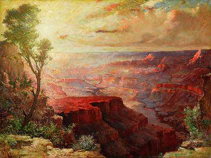 大峡谷`The Grand Canyon by Elliott Daingerfield