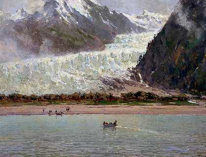 戴维森冰川`The Davidson Glacier by Thomas Hill