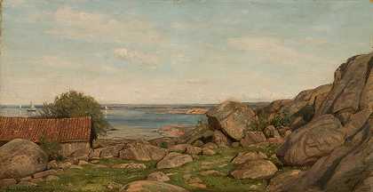 早上好，捕鲸者`Morgenstemning, Hvaler (1874) by Amaldus Nielsen
