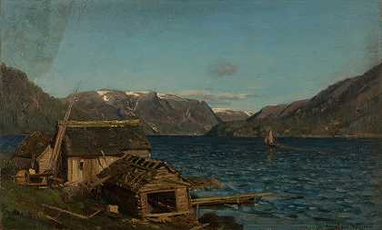 弗拉·德涅`Fra Djønne (1861) by Amaldus Nielsen