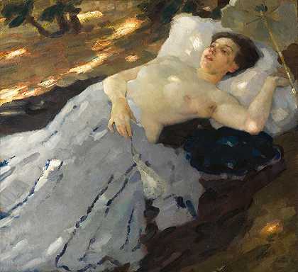 仲夏`Midsummer (1906) by Leo Putz
