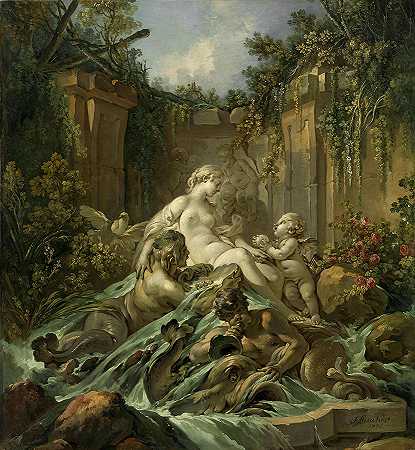 维纳斯喷泉`Fountain of Venus by Francois Boucher