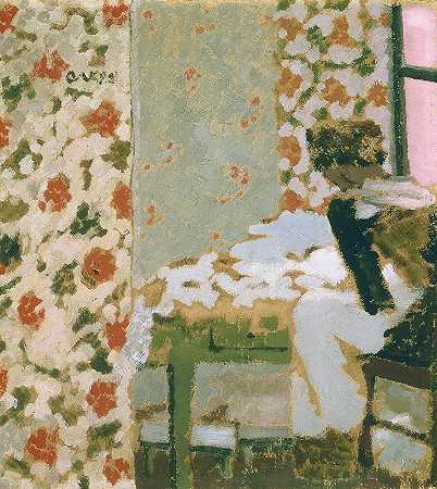 女裁缝`The Seamstress (1893) by Édouard Vuillard