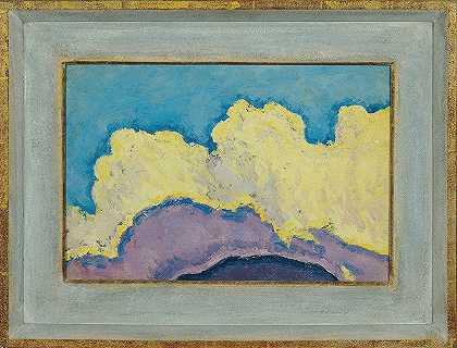 云研究`Wolkenstudie (1913) by Koloman Moser