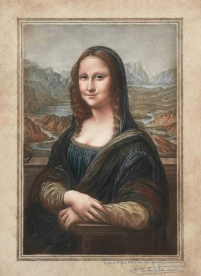 蒙娜丽莎`Mona Lisa by Samuel Arlent-Edwards
