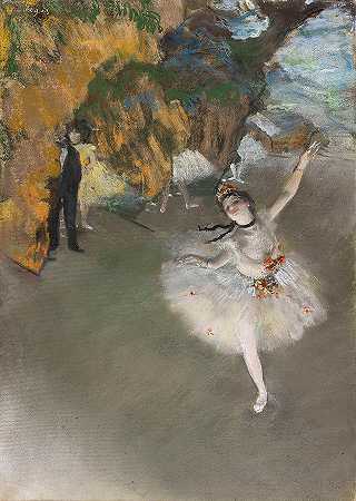 芭蕾舞女演员`Ballerina by Edgar Degas