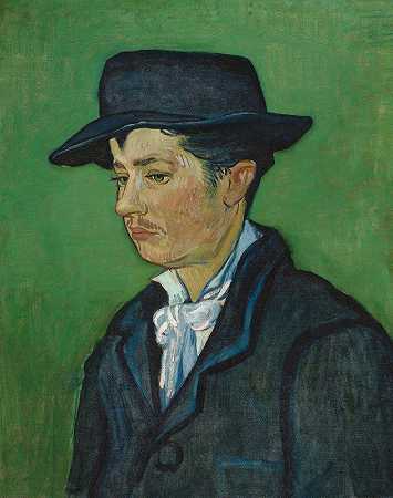 阿尔芒·鲁林肖像`Portrait Of Armand Roulin (1888) by Vincent van Gogh
