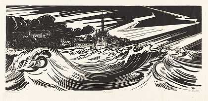飓风`Orkaan (1921) by Johannes Frederik Engelbert ten Klooster