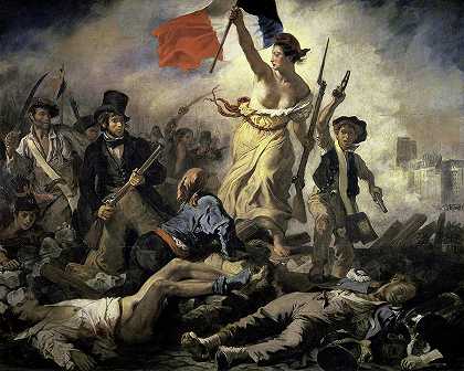 领导人民的自由`Liberty Leading the People by Ferdinand Victor Eugene Delacroix