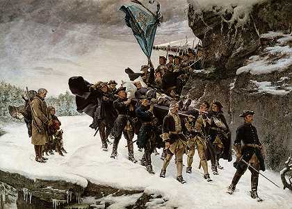 把查尔斯十二世的尸体带回家`Bringing Home the Body of Charles XII by Gustaf Cederstrom