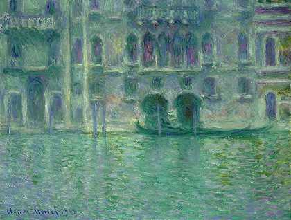 威尼斯穆拉宫`Palazzo da Mula, Venice by Claude Monet