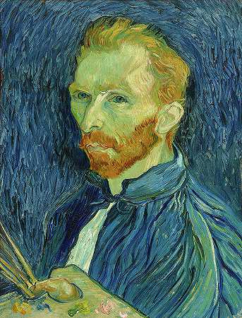 文森特·梵高自画像`Self-Portrait Vincent van Gogh by Vincent van Gogh